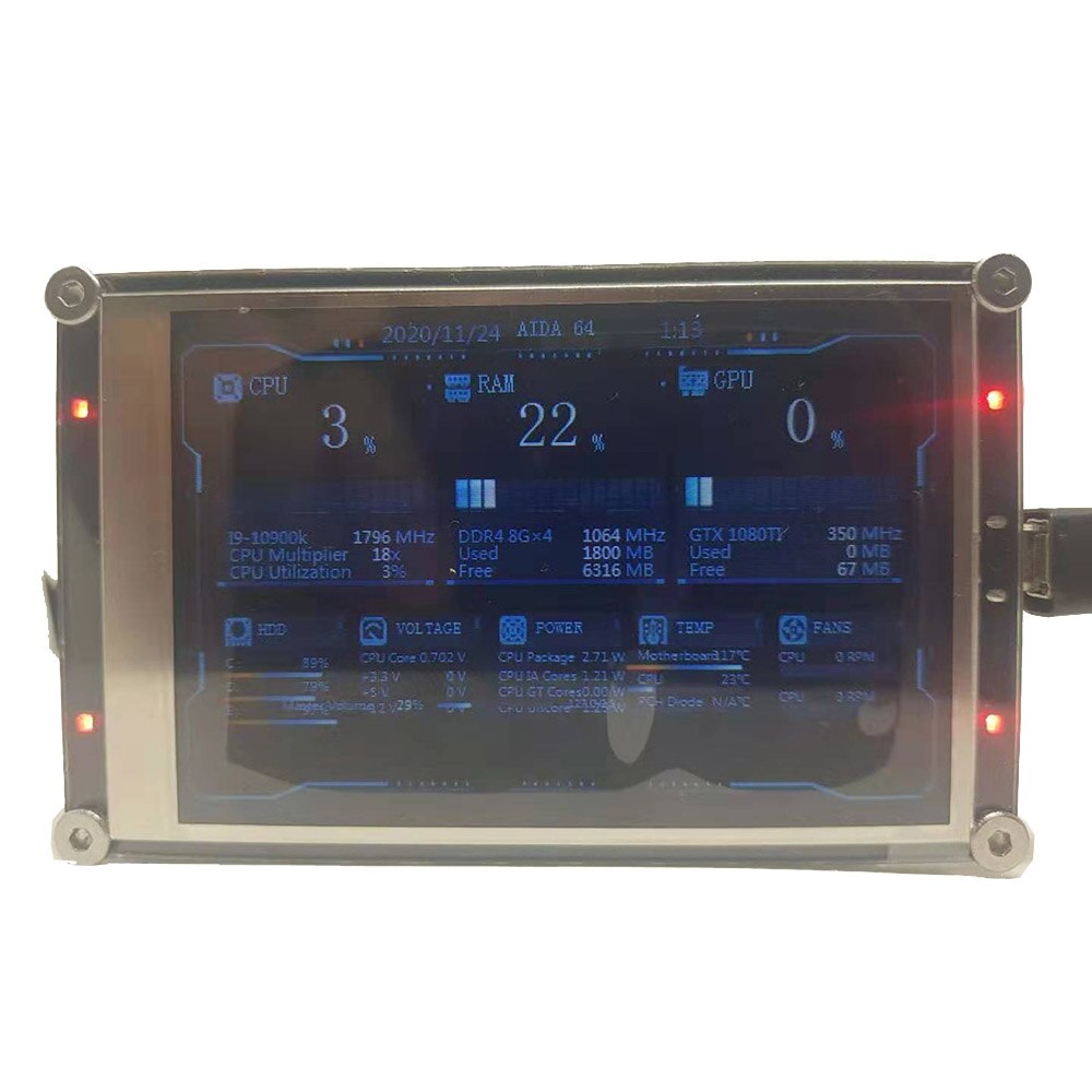 Nvarcher IPS LCD  ÷, AIDA64 USB ..